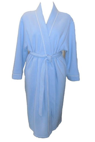 Dilly Lane Cotton Blend Fleece Wrap Dressing Gown - Short Length - Matilda Jane Lingerie & Sleepwear