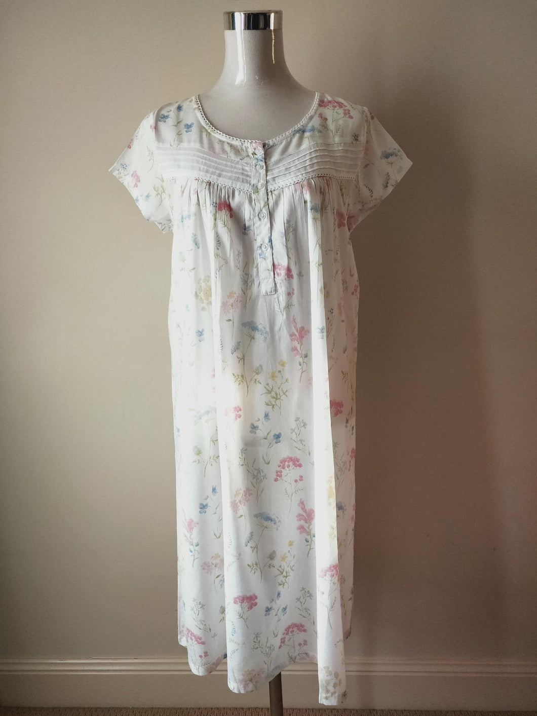 French Country nightwear pure cotton voile nightie Australia FCW124V
