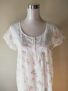 French Country Cotton Nightwear pure cotton voile nightie FCW131V Australia