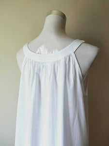 French Country Nightwear Pure Cotton Voile White Nightie FCW145V Australia