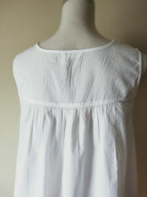 Load image into Gallery viewer, French Country Nightwear Pure White Cotton Nightie Australia FCW171