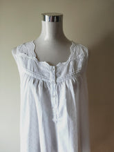 Load image into Gallery viewer, French Country Nightwear Pure White Cotton Nightie Australia FCW171