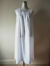 Load image into Gallery viewer, French Country Nightwear Pure White Cotton Nightie Australia FCW171