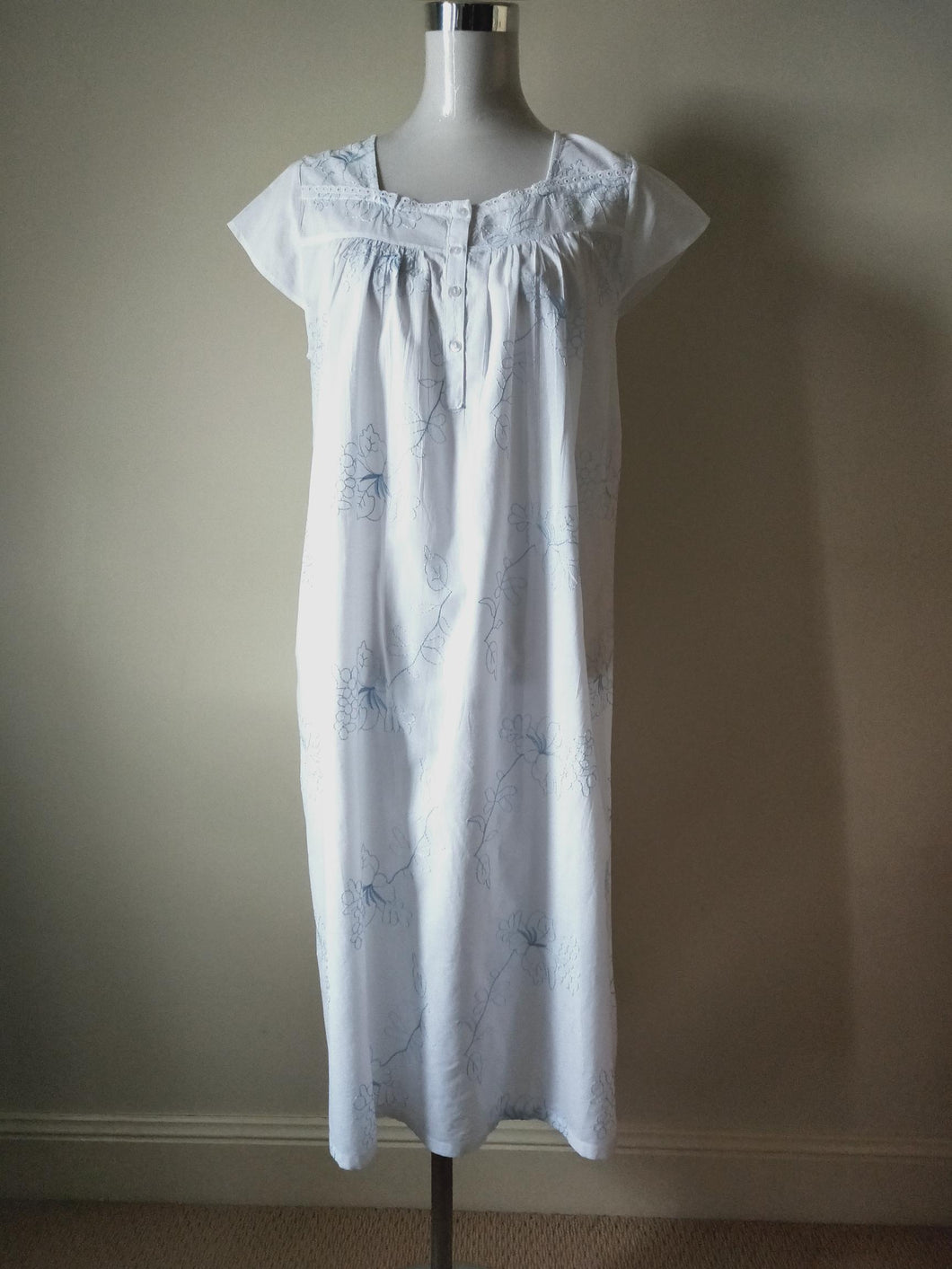 French Country nightwear pure cotton summer nightie Australia FCW185