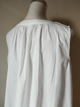 Load image into Gallery viewer, French Country nightwear pure cotton voile white nightie Australia FCW194V