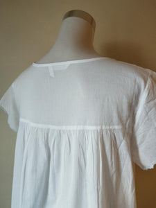 French Country Nightwear pure cotton voile nightie Australia FCW207V
