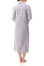 Load image into Gallery viewer, Givoni long pure cotton flannelette ladies winter nightie Australia.