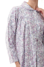 Load image into Gallery viewer, Givoni long pure cotton flannelette ladies winter nightie Australia.