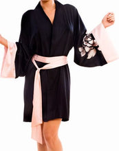Load image into Gallery viewer, Ku Shu Shu Lingerie Australian designer silk|  Australian made silk kimono dressing gown | pure silk ladies dressing gown Australia