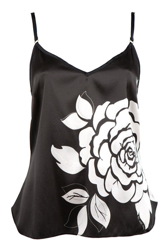Ku Shu Shu Camellia Rose Silk Camisole KU007 - Matilda Jane Lingerie & Sleepwear