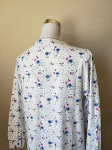 Slenderella cotton jersey long sleeved nightie Australia | knit cotton winter nightie Australia | plus size winter nightie Australia