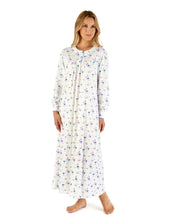 Load image into Gallery viewer, Slenderella cotton jersey long sleeved nightie Australia | knit cotton winter nightie Australia | plus size winter nightie Australia