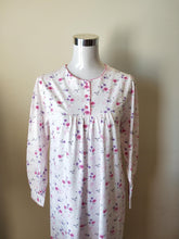 Load image into Gallery viewer, Slenderella cotton jersey long sleeved nightie Australia | knit cotton winter nightie Australia | plus size winter nightie Australia