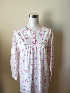 Slenderella cotton jersey long sleeved nightie Australia | knit cotton winter nightie Australia | plus size winter nightie Australia