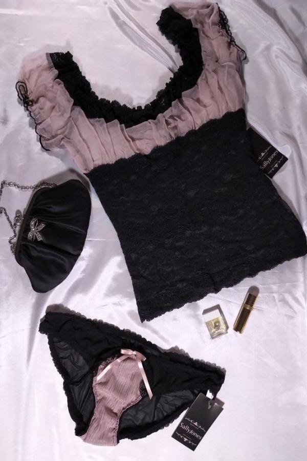 Sally Jones Lingerie Bardot Silk & Lace Camisole - Matilda Jane Lingerie & Sleepwear