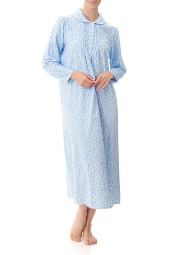 Givoni long cotton flannelette ladies winter nightie Australia 