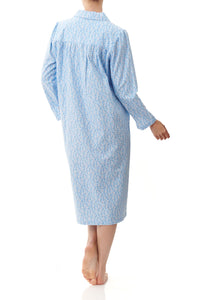 Givoni Wren mid length pure cotton ladies winter flannelette nightie Australia 